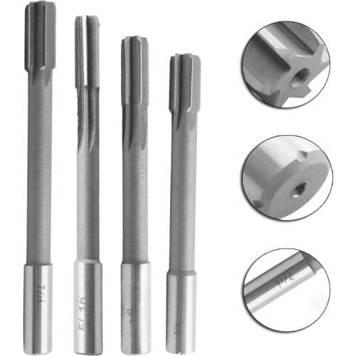 Straight Shank Chucking Machine Reamer H8(D4) Grit HSS Milling Cutter Tool 1pc 1/8 3/16 1/4 5/16 3/8 7/16 1/2 5/8 3/4 inches