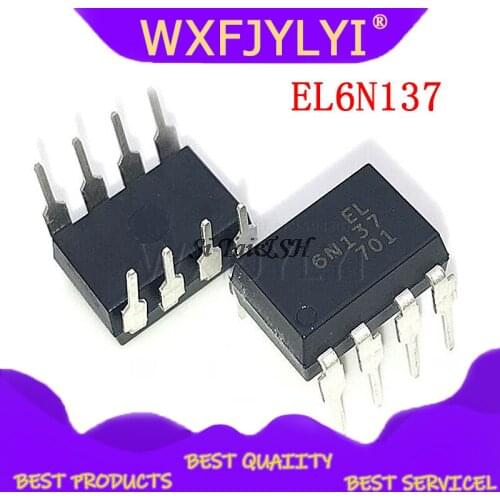 10pcs/lot 6N137 EL6N137 DIP8 DIP DIP-8 new and original IC