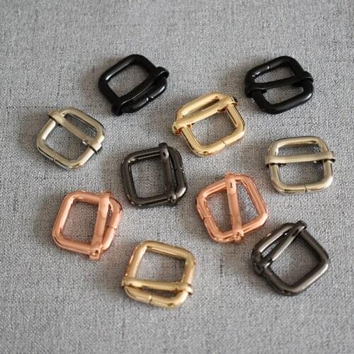 100 pcs/pack Metal Heavy Duty Thickness Shoulder Leather Bag Strap Belt Adjust Tri-glide DIY Accessories of 7 different colors