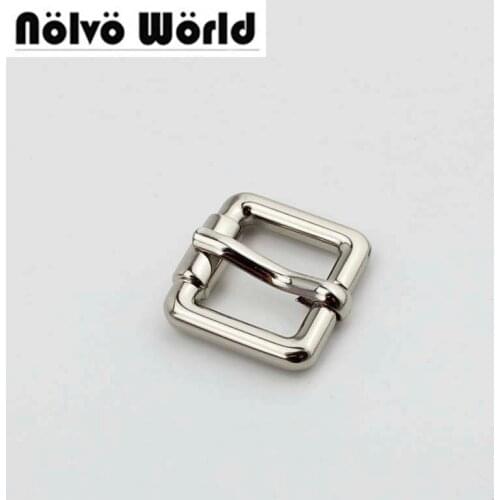 50pcs inner 15X15mm (5/8 ") ONLY gold silver turnbuckle belts pin buckle pipe buckles,Women Real Leather Bags Belt Strap Buckles