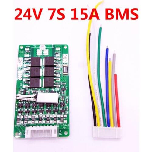 E motorcycle battery 7 S 24 V BMS 15A BMS 24v lithium battery for electric bicycle 24V 8Ah 10Ah 12Ah li-ion battery With balance