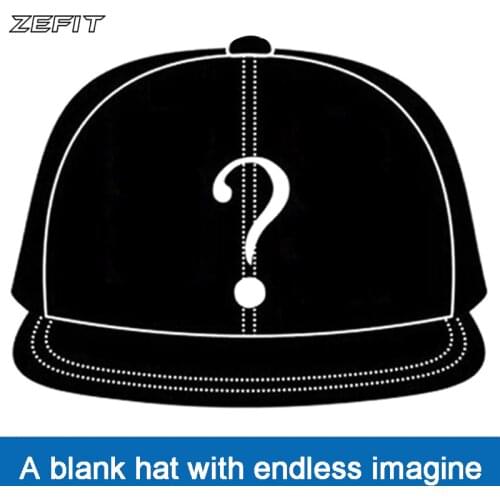 Zefit custom cap snap strap on back headwear flat brim custom design 3D logo small order free shipping customized baseball hat