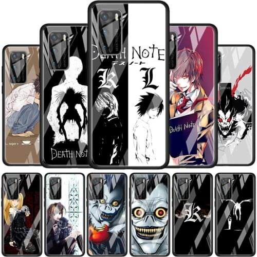 Death Note Comic Anime Tempered Glass Cover For P40 P30 P20 P10 P Smart Z Pro Plus Lite 2019 2020 2021 Phone Case Coque