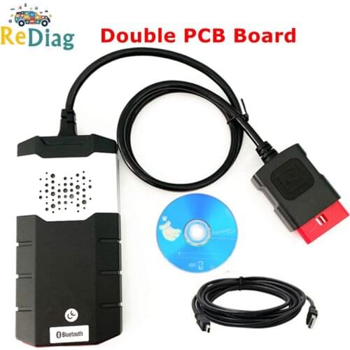 DS150 Bluetooth/USB V9.0 Double PCB TCS NEC Relays PRO+ 2017.R3 OBDII Diagnosis Scanner Tool Used for Car/Truck