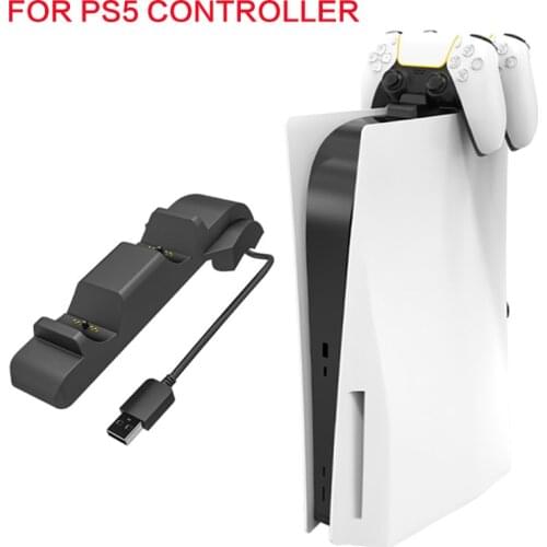 Dual Fast Charger For PS5 Wireless Controller USB Type-C Charging Dock Station Cradle For Sony PS 5 Joystick Gamepad New