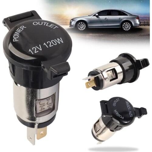 Cigarette Lighter Socket Power Female Socket for Auto Car Truck Motorcycle ATV Boat Riding Mower with Waterproof Cover Case 10A