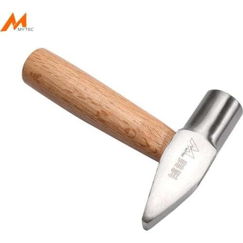 Heavy Jewelry Making Repair Tool Riveting Hammer with Wooden Handle Metal Rivet Forming Tool