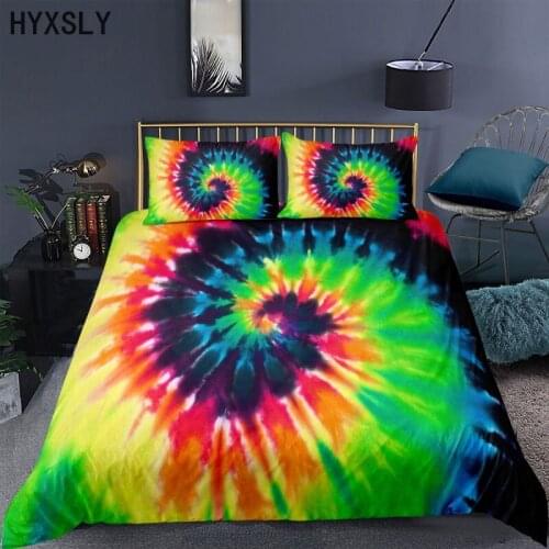 Colorful Whirlpool Modern Geometric Print Bedding Set Double King Queen Duvet Cover With Pillowcase 2/3pcs Bed Linen Bedclothes