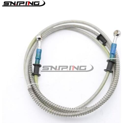 Stainless Steel Motorcycle Front Hydraulic Brake Oil Hoses Lines Pipe Tubing Reinforced Brake System For XL 883 1200 X48