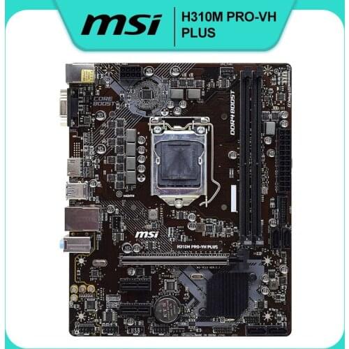 For MSI H310M PRO-VH PLUS Original Motherboard Socket LGA 1151 DDR4 For Intel H310M H310M Micro ATX Desktop Mainboard Used