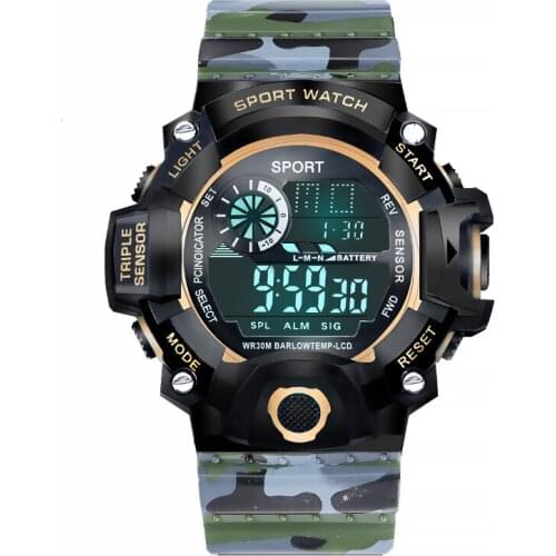 Fashion Outdoor Sports Mountaineering Womens Watches Male Students Multi-functional Personality Digital Wristwatches