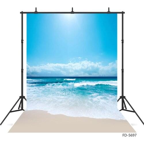 Sea Sandbech Sunny Photography Background Customized Fond Backdrop for Children Baby Portrait Scenery Photocall Photo Studio
