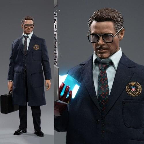 MTOYS MS015 1/6 Iron Hero Tony Figure Model 12" Robert Downey Jr. Full Set Action Doll Toy For Collection In Stock
