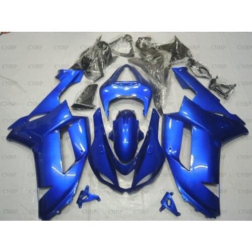 Ninja Zx-6r 2007 - 2008 Plastic Fairings Ninja Zx-6r 08 Full Body Kits for Kawasaki Zx6r 08 Blue Bodywork