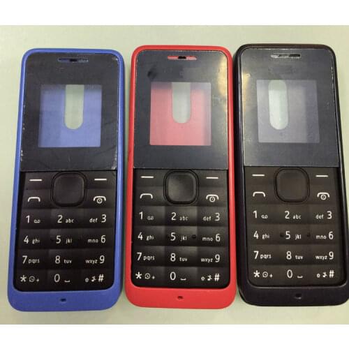 New Full Body Housing Cover Case Keypad for Nokia 105 1050 Rm1133 Rm-1133 Rm1134 Rm-1134