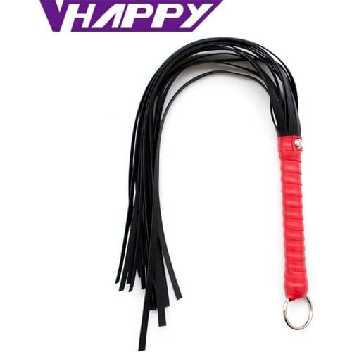 New Arrival Lovely 58cm Leather Whip Sex Games Toys Flogger Tails Adult Sexy Hen Party Game Toy Free Shipping VP-WP001009A