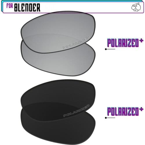 EZReplace Polarized Replacement Lenses for - Oakley Blender Sunglasses - Blk P Plus-SirP Plus
