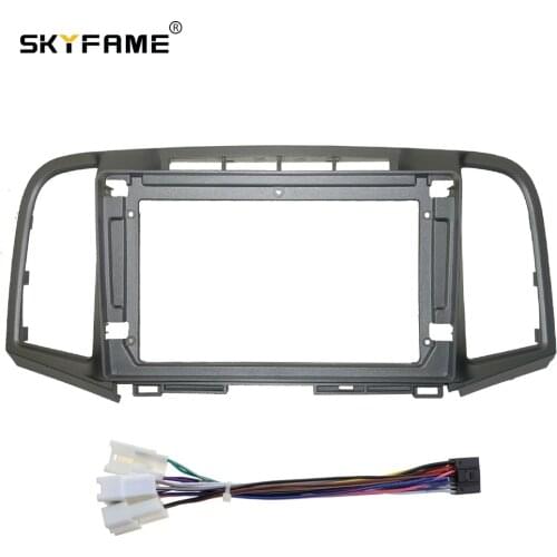 SKYFAME Car Fascia Frame Cable For TOYOTA VENZA 2009-2017 Big Screen Audio Dash Panel Frame Fascia