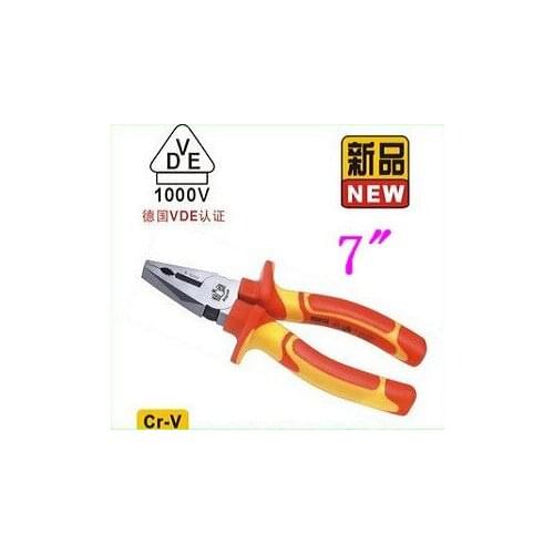 BESTIR taiwan made Cr-V steel VDE 7" 1000v hand tool Linesman Nippers NO.10392 freeshipping wholesale