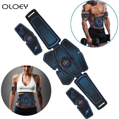 Abdominal Muscle Stimulator Hip Trainer Massage Effective Fat Burning Easy Operate Home Fitness Gym Belt Exercise USB Charging
