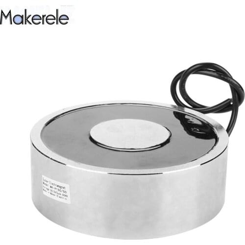 Holding Electric Magnets Lifting 300KG/3000N Mini Electromagnet Sucker DC12V 24V Imanes De Neodinio Aimant MKELE-P150/50