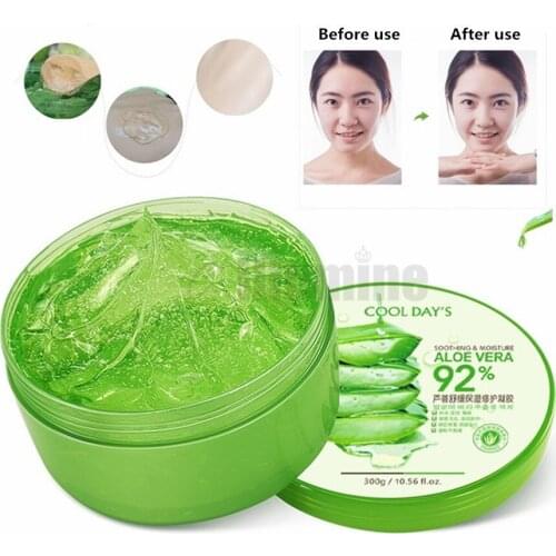 92% Aloe Vera Skin Repair Sunburn Moisturizing Refreshing Gel Non Oily Moisturizes From Head To Toe 300g