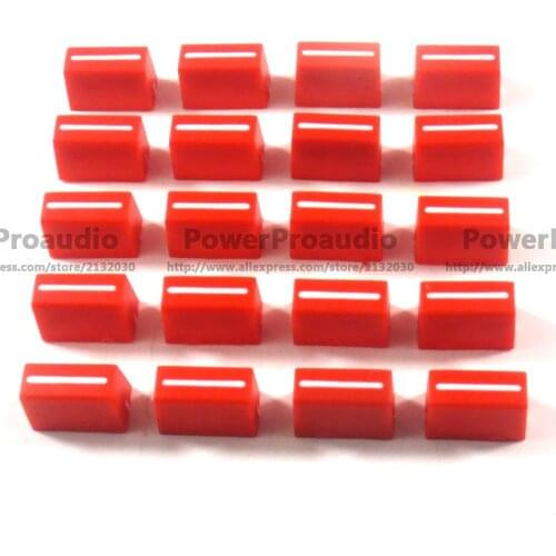 20pcs/lot Red Color New Channel Crossfader Fader Cap Knob Fit For RANE 57 TTM57 TTM57sl TTM57mk2