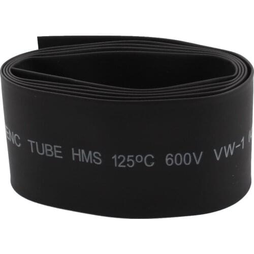 30mm 2:1 Black Polyolefin Insulation Heat Shrink Tubing 1M