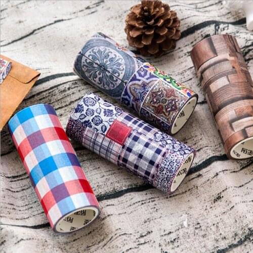 5m Decorative collage series Washi Tape Set Masking Tape Decorative Tape Journal Stickers Vintage Scrapbooking Sticker