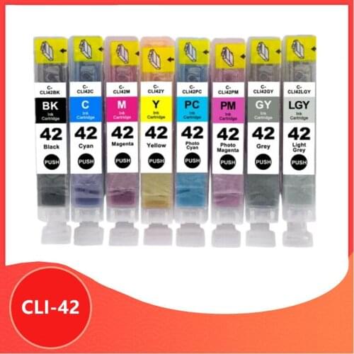 8 Pieces Compatible Ink Cartridge For Canon 42 CLI42 CLI-42 CLI 42 For Canon Pixma Pro-100 Printer