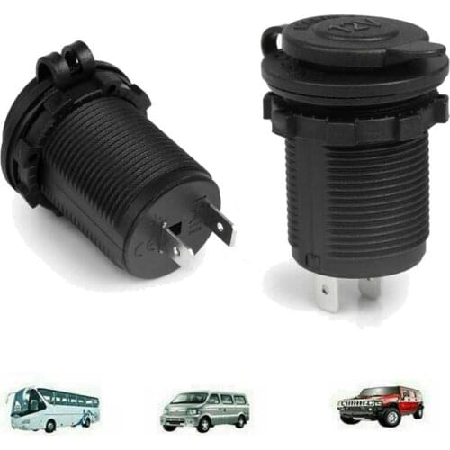 Car Cigarette Lighter Female Seat Socket Power Adapter Power Plug Socket for Auto Motorcycles Boats Mowers Tractors 12-24V