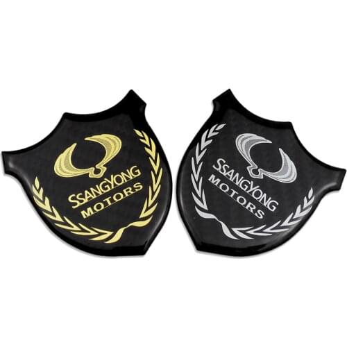 Car Accessories Decal 3D Badge for Ssang Yong Actyon Rexton Kyron Korando Rodius Chairman Musso Tivolan XLV Tivoli Auto Emblems