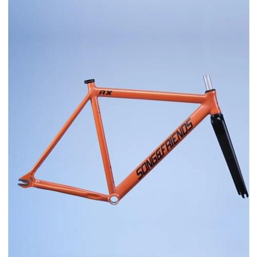 Song&friends RX 700c 6061-T6 Aluminum Fixed Gear Frame and Fork Fixie Bike Frame 48-60cm High Quality Bicycle Parts Frameset