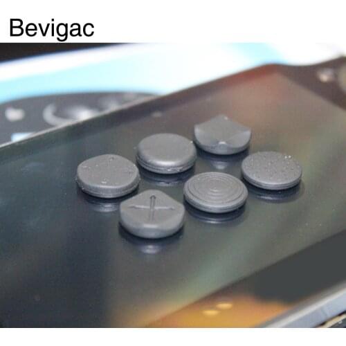 Bevigac 6 PCS Silicone Thumb Grip Cap Joystick Analog Protective Cover Case For Sony PlayStation Psvita PS Vita 1000 2000