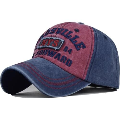 2021New Washed Cotton Baseball Cap For Men Embroidery Letter Casquette Streetwear Snapback Women Hat Retro Casual Cap