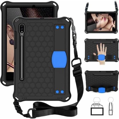 Shell For Samsung Galaxy Tab S7 SM-T870 SM-T875 11" 2020 Case Kids Safe ShockProof EVA Full Body Tablet Cover Coque+Pen+Straps