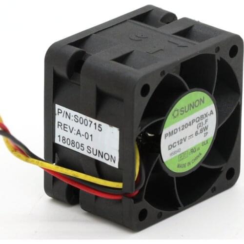 For Sunon orginal PMD1204PQBX-A 4CM 4028 12V 6.8W high- speed server fans 40*40*28mm