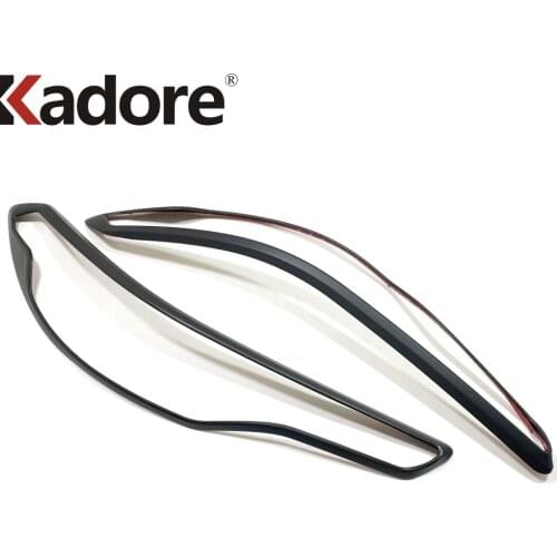 For Toyota Corolla Cross GR 2018 2019 2020 2021 Black Head Light Lamp Cover Trim Front Headlight Frame Trims Car Styling 2pcs