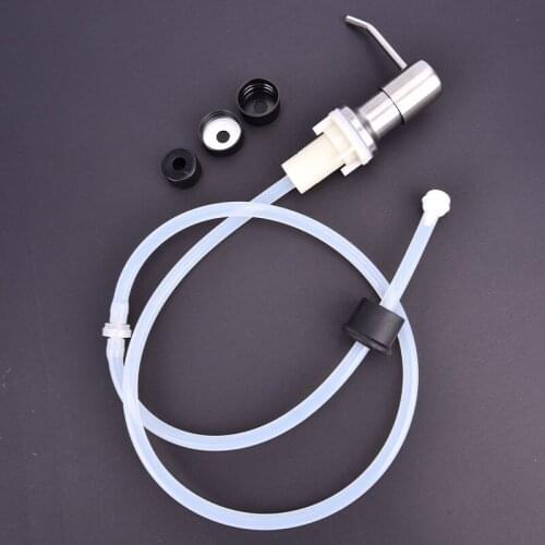 304 stainless steel sink soap dispenser pump head extension silicone tube bathroom hand soap dispenser
