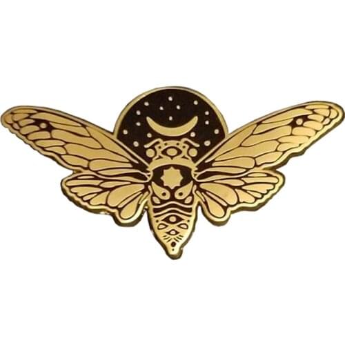 Entomology Beetle Winged Insect Cicada brooch