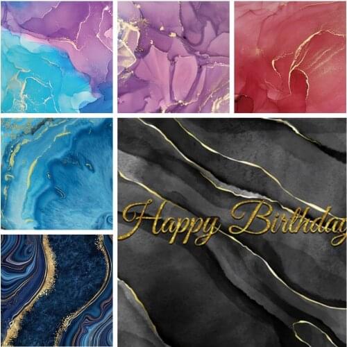 Yeele Photocall Gradient Marble Backdroop Gold Line Pet Portrait Food Nail Art Photos For Photography Birthday Background Studio