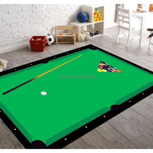 Billards Patterned Carpet ,Non Slip Floor Carpet,Teens Carpet,Kids Carpet,Turkish Rug