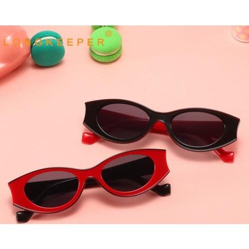 LongKeeper Vintage Kids Sunglasses Girls Boys Cat Eye Sun Glasses Fashion Cute Colorful Eyewear Baby Shades UV400 Gafas de sol
