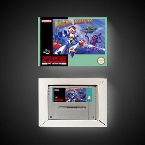Mega Man X - EUR Version Action Game Card with Retail Box