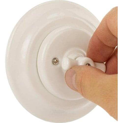 One Gang Double Way Flush-Mounted Porcelain Retro Vintage Wall Switch 240V,10A