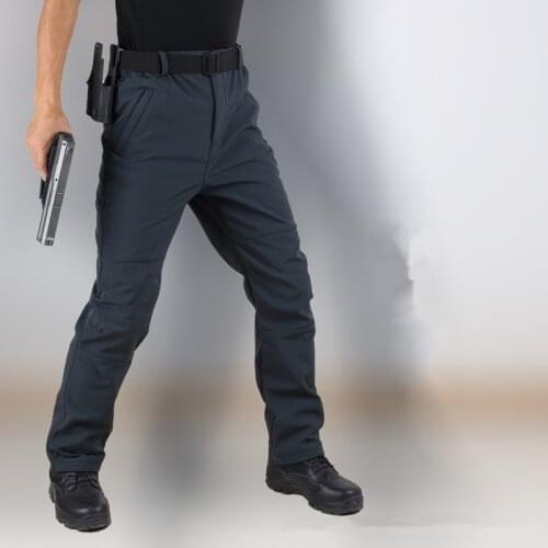 Soft Shell Plus Velvet Warm Waterproof Cargo Trouser Winter Outdoor Hiking Hunting Training Skiing Thermal Tactical Combat Pants