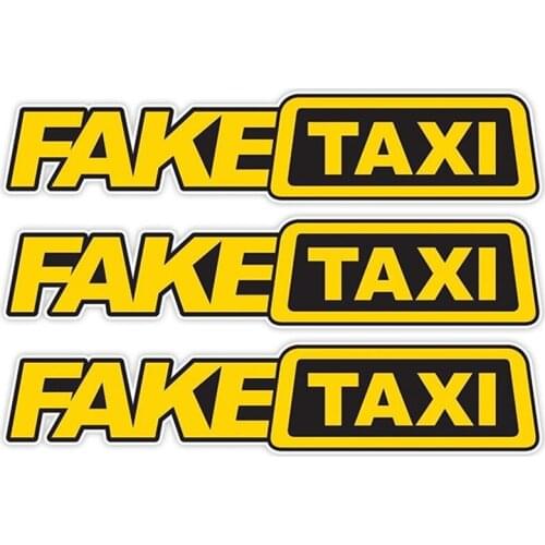 Car Sticker Drift Turbo Hoon Racing Car FAKE TAXI Funny Smooth And Durable Bright Sticker Decal PET Car Exterior