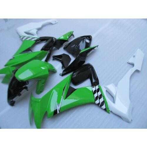Motorcycle Fairing kit for KAWASAKI Ninja ZX10R 2008 2009 2012 ZX10R 08 09 10 11 12 Green white black Fairings set+gifts SK58