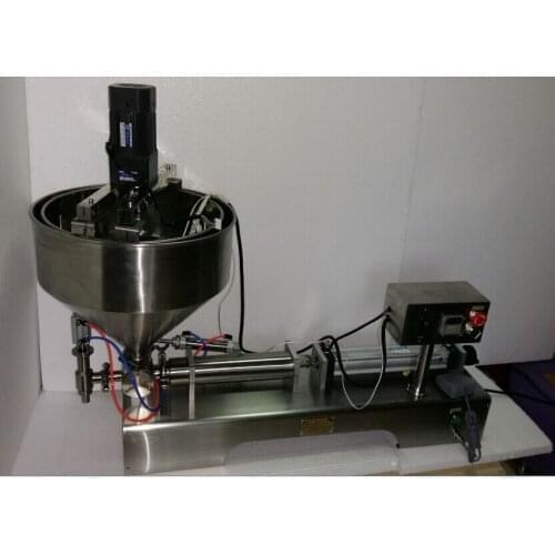 Huge volume 1000ml to 5000ml two nozzles pneumatic paste filler with mixer