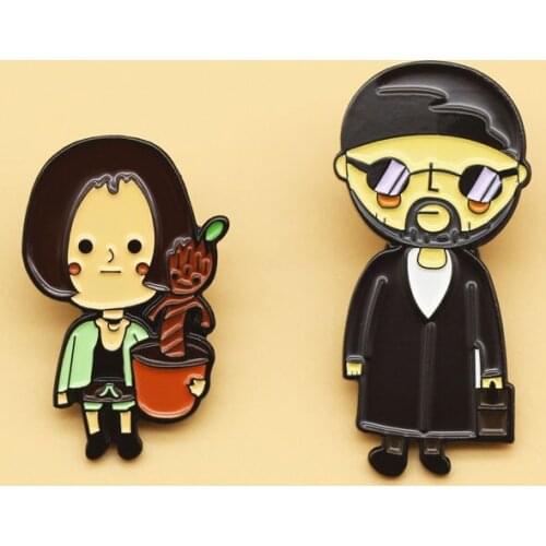 Couples brooch and enamel pins Men and women fashion jewelry gifts anime movie novel lapel badges